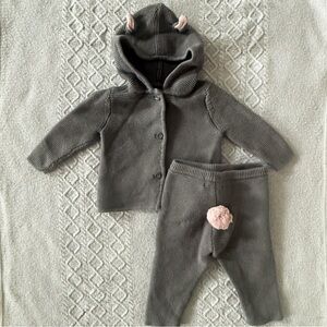 Victoria Beckham for Target Gray Knit Bunny Outfit